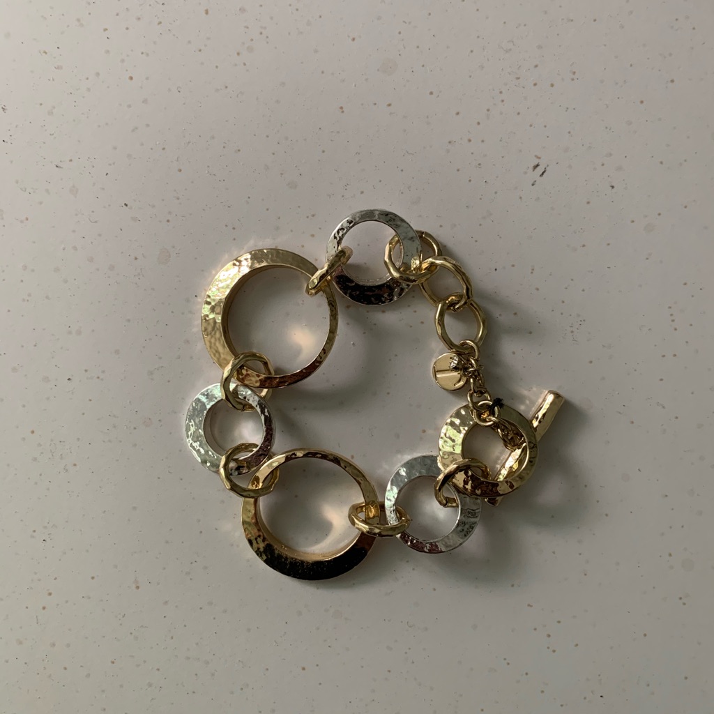 Talbots Silver And Gold Bracelet 9$